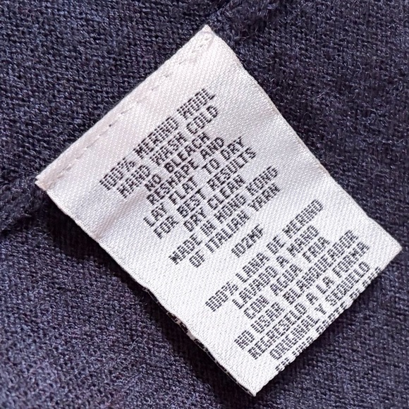 Eileen Fisher Open Front Merino Wool Long Cardigan in Navy Blue size Medium - Picture 14 of 14